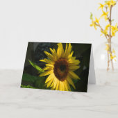 Zonnebloem blanco Wenskaart Kaart (Gele Bloem)