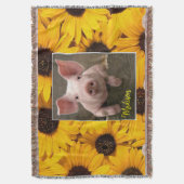 Zonnebloem Blanket Deken (Voorkant Verticaal)