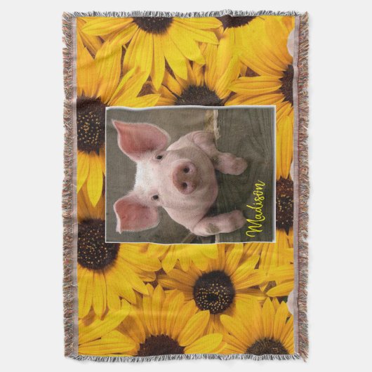 Zonnebloem Blanket Deken (Voorkant Verticaal)