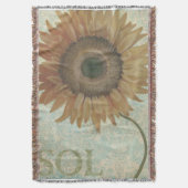 Zonnebloem Blanket/Throw Deken (Voorkant Verticaal)