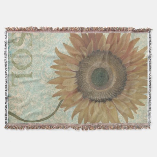 Zonnebloem Blanket/Throw Deken (Voorkant)