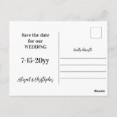 Zonnebloem Blauw Bewaar de datum Uitnodiging (Achterkant)