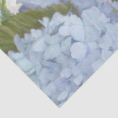 Zonnebloem Blauw Bloemen Dragonfly Script Tissuepapier (Detail)