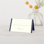 Zonnebloem blauw en Ivoor Zitplaatsen Plaatskaartje (Achterkant)