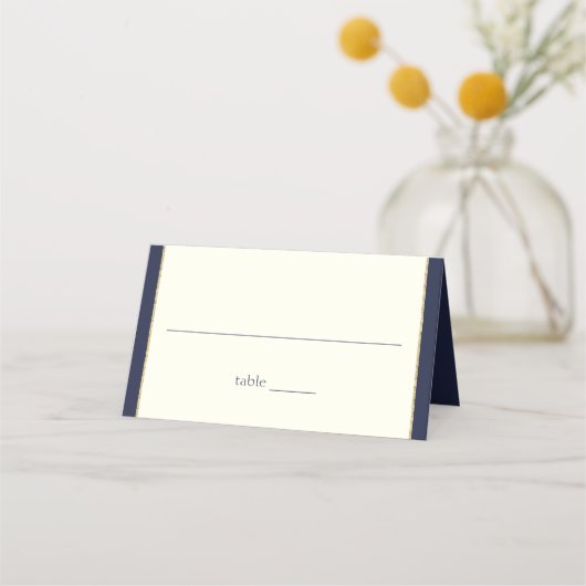 Zonnebloem blauw en Ivoor Zitplaatsen Plaatskaartje (Achterkant)