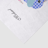 Zonnebloem Blauw-olifantenpapier Tissuepapier (Detail)