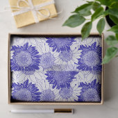 Zonnebloem Blauw Tissuepapier (Geschenk)