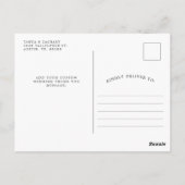 Zonnebloem Bloei | Bedankt voor de Bruiloft Briefkaart (Achterkant)