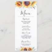 Zonnebloem Bloei | Bloemen Menu (Voorkant)