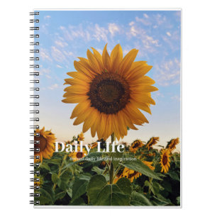 Zonnebloem Bloei Inspiratie - Op Maat Notitieboek