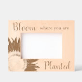 Zonnebloem bloeit waar je geplant bent gegraveerde lijstjes (Voorkant)