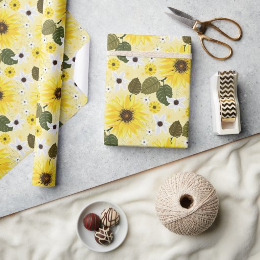 Zonnebloem Bloem Cadeaupapier (Crafts)