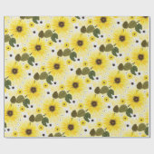 Zonnebloem Bloem Cadeaupapier (Vlak)