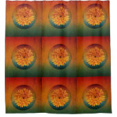 zonnebloem  bloem douchegordijn (Voorkant)