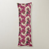 Zonnebloem Bloem Esthetische Decor Boho Memory Foa Lichaamskussen (Achterkant (Verticaal))
