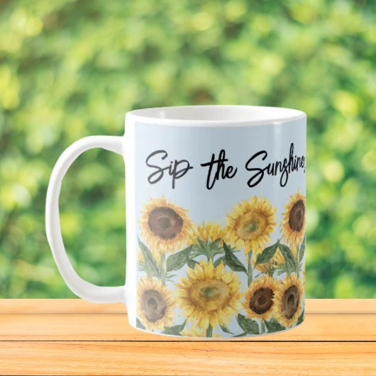 Zonnebloem Bloem Floral gepersonaliseerde offerte Koffiemok