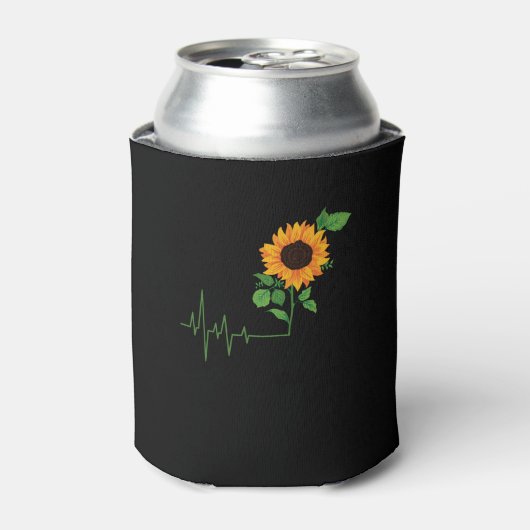 Zonnebloem Bloem Geschenk Blikjeskoeler (Blikje Voorkant)