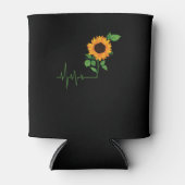Zonnebloem Bloem Geschenk Blikjeskoeler (Voorkant)