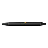 Zonnebloem Bloem Geschenk Zwarte Inkt Pen (Voorkant)