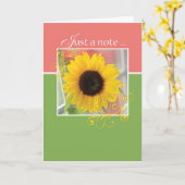 Zonnebloem Bloem Hallo Notitiekaart (Gele Bloem)