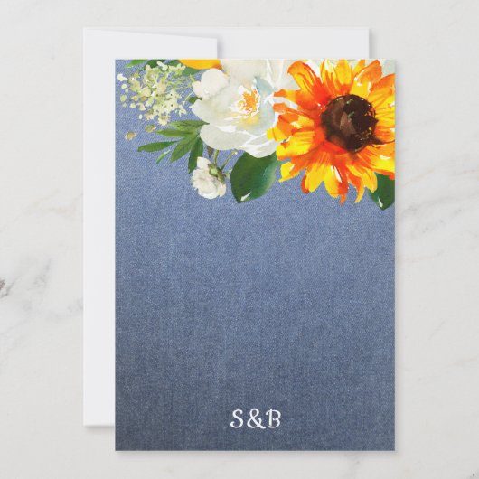 Zonnebloem Bloem & Jean Verander de Datum 2 Kaart (Achterkant)