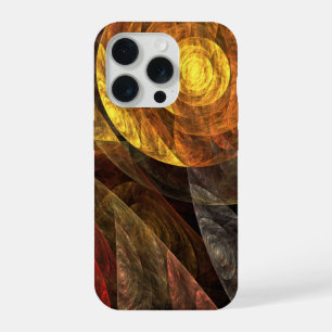 Zonnebloem Bloem Moderne Abstracte Kunstpatroon iPhone 15 Pro Case