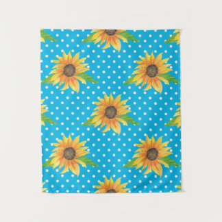 Zonnebloem Bloem Omlijning Wandkleed