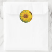Zonnebloem Bloem Ronde Sticker (Tas)