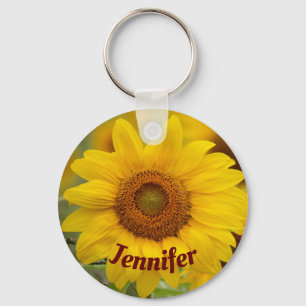 Zonnebloem Bloem Sleutelhanger