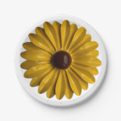 Zonnebloem Bloem Speld Bloemisterij Lente Tuinfees Papieren Bordje (Voorkant)