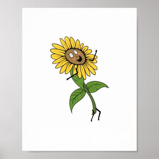 Zonnebloem, bloem thema poster (Voorkant)