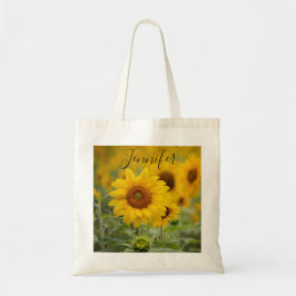 Zonnebloem bloem tote bag