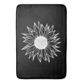 Zonnebloem  bloem veelkleurige wilde bloem badmat (Voorkant Verticaal)