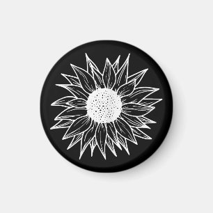 Zonnebloem bloem veelkleurige wilde bloem magneet