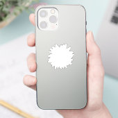 Zonnebloem bloem veelkleurige wilde bloem sticker (Telefoon)