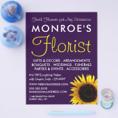 Zonnebloem, bloembakkerij, Adverteren Flyer (Enkel)
