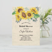 zonnebloem, bloembloem, vrijgezellenfeest voor ora kaart (Staand voorkant)