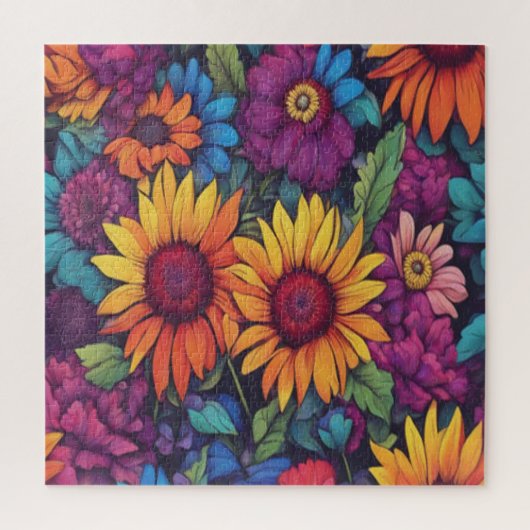 Zonnebloem Bloemen #212 - - Puzzels (Verticaal)