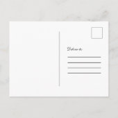 Zonnebloem Bloemen Blauw Hout 3 Foto Save the Date Briefkaart (Achterkant)