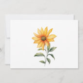 Zonnebloem bloemen botanische zomer Dank u Kaart (Achterkant)