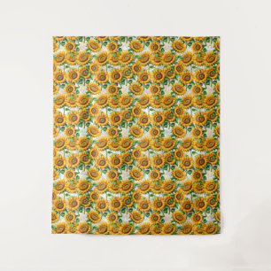 Zonnebloem Bloemen CottageCore Patroon Wandkleed