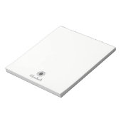 Zonnebloem Bloemen Custom Name Business Notitieblok (Linkerzijde)