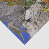 Zonnebloem Bloemen Dinosaurus Tissue Paper Tissuepapier (Detail)