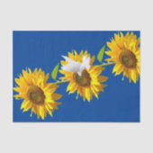 Zonnebloem Bloemen Dove Tissue Papier (Voorkant)
