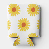 Zonnebloem Bloemen Elegante Drink Zomer Blikjeskoeler (Achterkant)