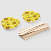 Zonnebloem Bloemen Fotografie Hand Fan Handwaaier (Niet-gemonteerd)