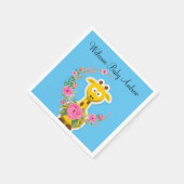 Zonnebloem Bloemen Giraffe Papieren servetten (Hoek)