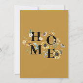 Zonnebloem Bloemen Housewarming Mosterdfeest Kaart (Achterkant)