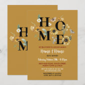 Zonnebloem Bloemen Housewarming Mosterdfeest Kaart (Voorkant / Achterkant)