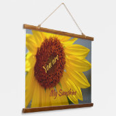 Zonnebloem Bloemen Mijn Zonneschijn Fotografisch Hangend Wandkleed (Gebogen)